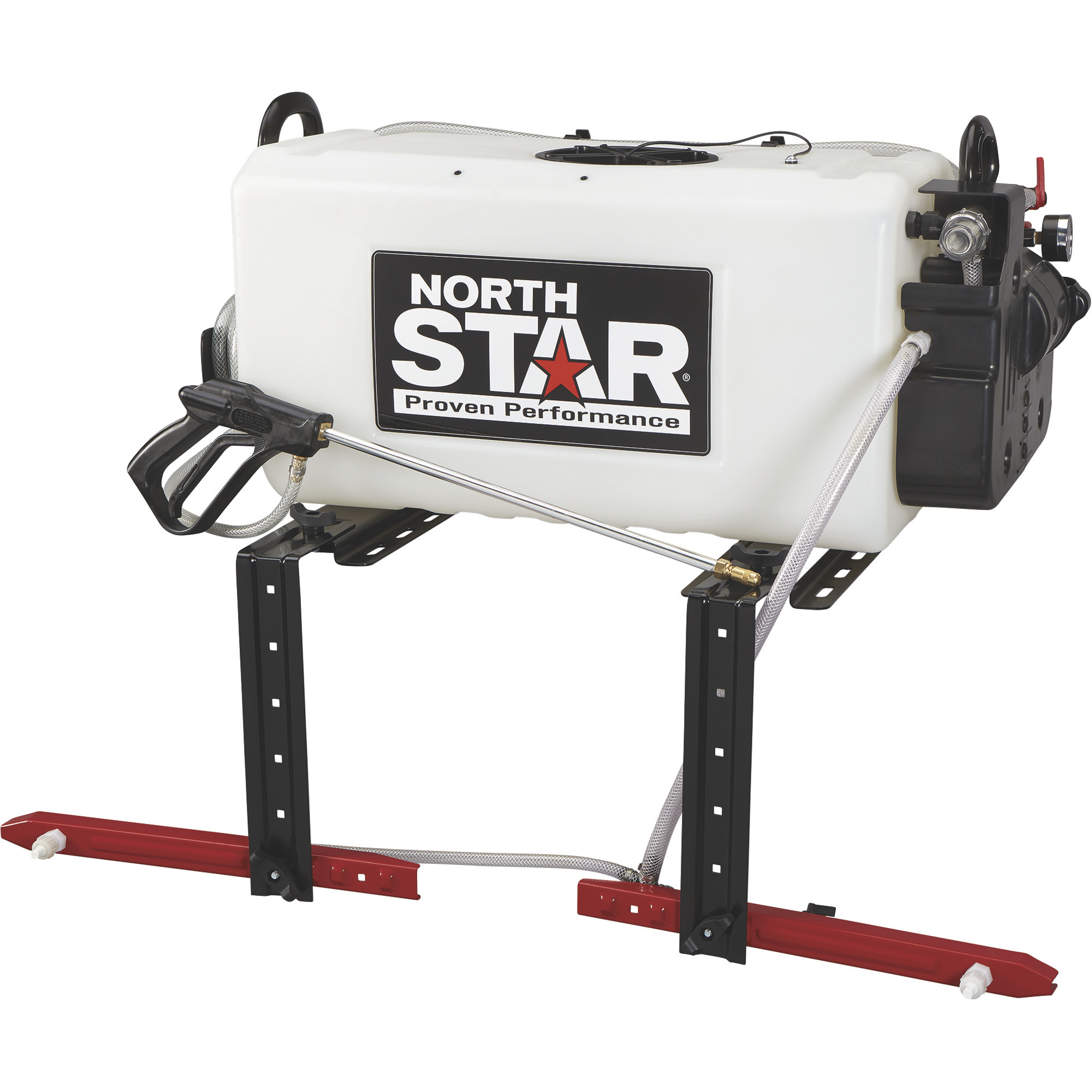 NorthStar ATV Broadcast and Spot Sprayer with 2-Nozzle Boom, 26-Gal. Capacity, 2.2 GPM, 12 Volt DC, Scratch and Dent Model